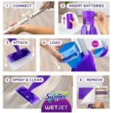 Swiffer WetJet Mop Starter Kit with Solution and Pads 49886